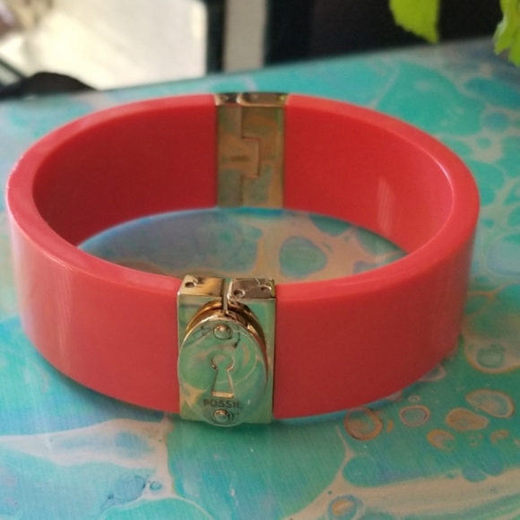 Fossil Jewelry - Fossil watch Bangle Coral buckle bracelet